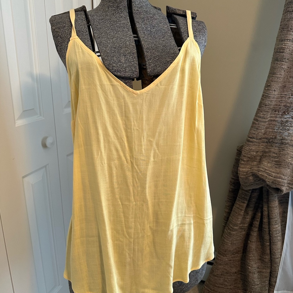 Torrid Yellow Sleeveless Camisole Relaxed Fit